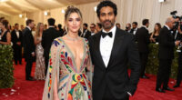 Halsey and Fiancé Avan Jogia Coordinate in Rahul Mishra Couture at Gold Gala