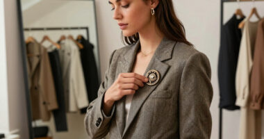 Jess Cartner-Morley on fashion: forget the church fete vibes, the brooch is now fashion’s badge of honour