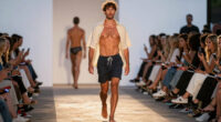 Man accidentally walks runway at Australia Fashion Week while heading for a swim