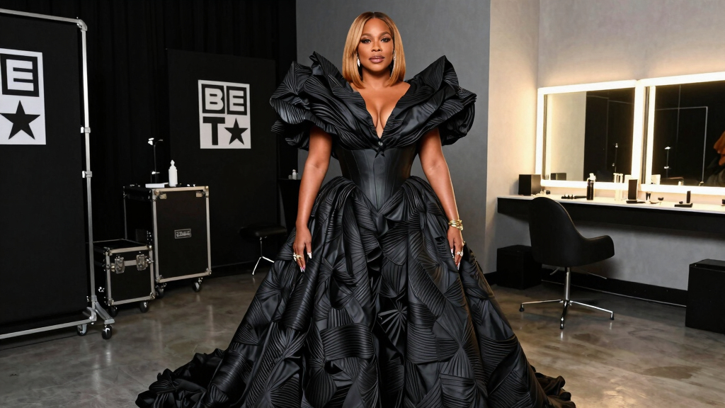 Queen Latifah’s Kilian Kerner Look Brings Textural Volume to the BET Awards 2026 Red Carpet