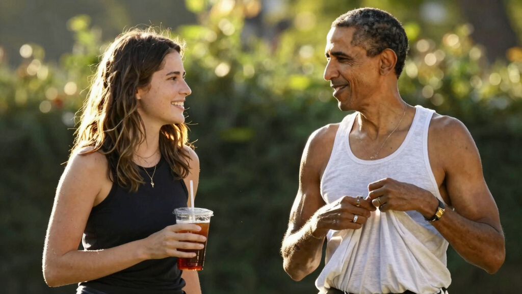 Sasha and Malia Obama Prove the Tank Top and Babydoll Blouse Are Summer Staples