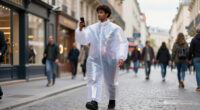 Trending in Paris for Men: Glitter Pants and Inflatable Suits