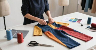Swift and Kelce outfits by Northern Irish designer