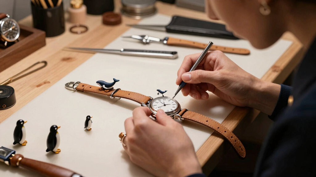 Whales and Penguins Animate Louis Vuitton’s Escale en Alaska Pocket Watch