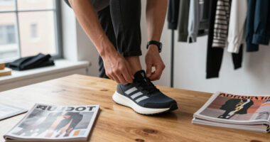Miss Claire Sullivan Brings High Fashion To The Adidas ADIZERO EVO SL Zip