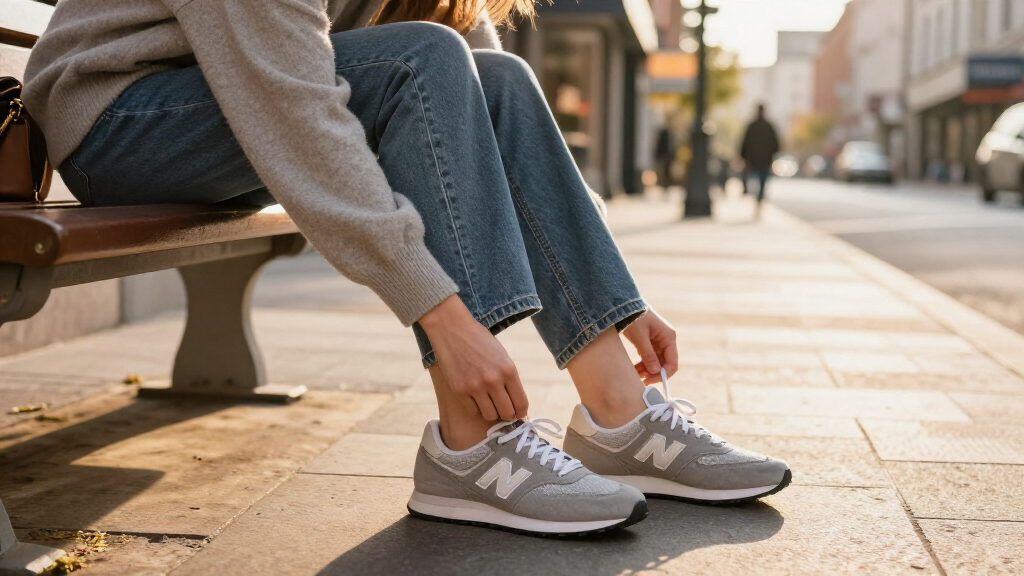 New Balance’s Coolest Mary Jane Sneaker Knows Grey Is Good