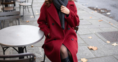 Zoë Kravitz Makes A Fall Statement In The Coziest Red Coat