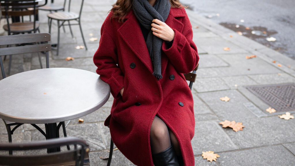 Zoë Kravitz Makes A Fall Statement In The Coziest Red Coat