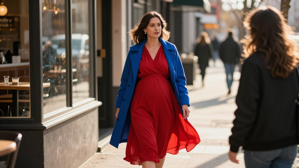 Anne Hathaway’s Maternity Style Is All Romance And Primary Colors