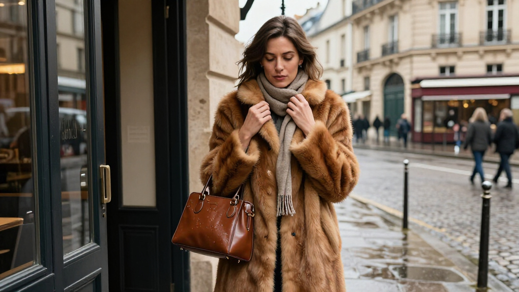 Faux Fur Is Back, But French Women Never Really Put It Away