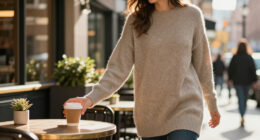 JUSTFASHIONNOW Women's Long Sleeve Tunic Sweater (Select Sizes/colors) $4.80