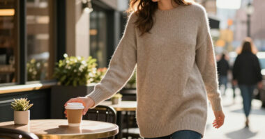 JUSTFASHIONNOW Women's Long Sleeve Tunic Sweater (Select Sizes/colors) $4.80