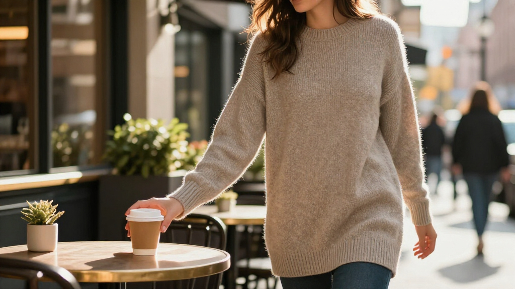 JUSTFASHIONNOW Women's Long Sleeve Tunic Sweater (Select Sizes/colors) $4.80